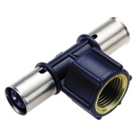 Пресс тройник 25x3/4 внутрx25 Wavin- фото