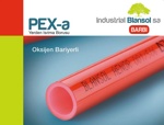 Труба из сшитого полиэтилена BLANSOL 16*2.0 t-95с PEX-A (с кислородозащитным слоем, антидиффурионая защита) красный для теплого пола и систем отопления PEX A- фото2