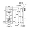Система инсталляции для подвесного унитаза GROHE Rapid SL 38929- фото2
