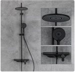 Душевая система Gappo G2495-5 ЧЕРНЫЙ- фото2
