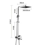 Стойка с двойным душем FRAP люкс G2415-2 ХРОМ- фото2