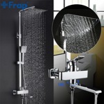 Стойка с двойным душем FRAP люкс G2415-2 ХРОМ- фото3