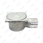 Трап 10х10 угловой с боковыми выходом Millennium click-clack 50- фото