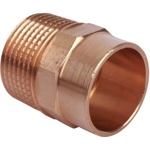 Муфта медная паечная 35мм*1 1/4` наружная резьба