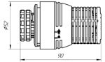 Термостатическая головка LEMAX арт.ET02L  М30Х1,5 - фото2