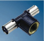 Пресс тройник 25x3/4 внутрx25 Wavin- фото2