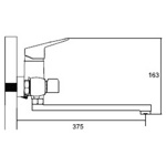 Смеситель для ванны и душа Ledeme L2240 - фото2
